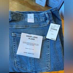 Good American Good Legs Flare Jeans (NWT)